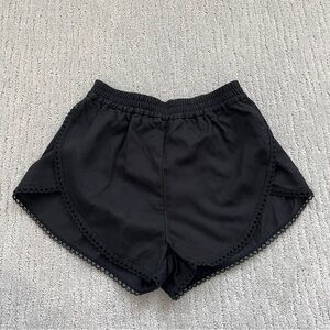 H&M Black Elastic Waistband Shorts Size 2